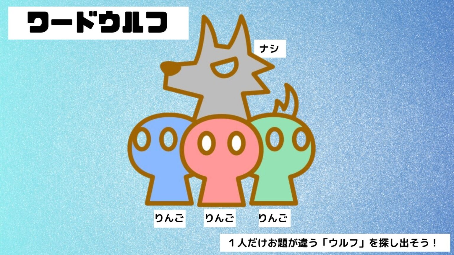 学級レク(101)「ワードウルフ」～1人だけお題が違う“狼”を探し出そう！～ | サンソンの「レクで学級をHappyに！」